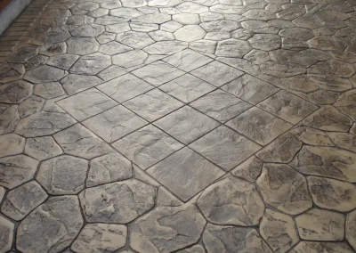 imprinted concrete Random Stone Styles