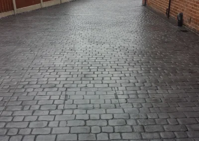 imprinted concrete cobble styles
