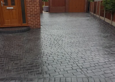 imprinted concrete cobble styles
