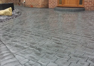 imprinted concrete cobble styles