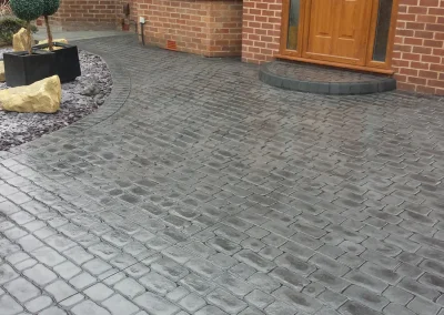 imprinted concrete cobble styles