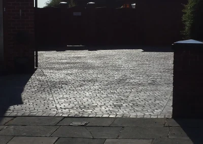 imprinted concrete cobble styles