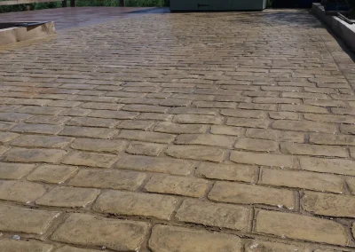 imprinted concrete cobble styles