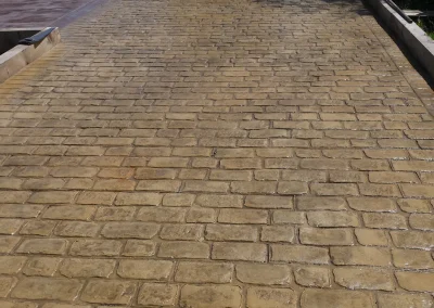 imprinted concrete cobble styles