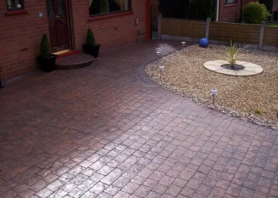 imprinted concrete cobble styles