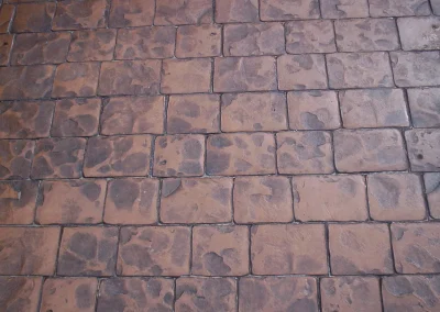 imprinted concrete cobble styles