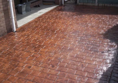 imprinted concrete cobble styles