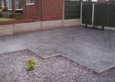 imprinted concrete cobble styles