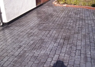 imprinted concrete cobble styles