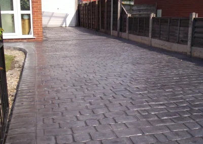 imprinted concrete cobble styles