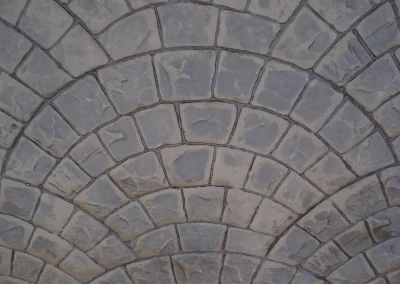 imprinted concrete cobble styles