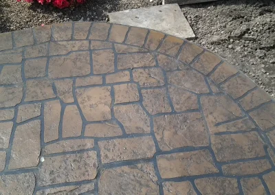 imprinted concrete Random Stone Styles