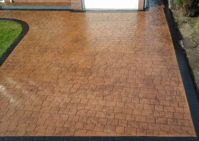 imprinted concrete cobble styles