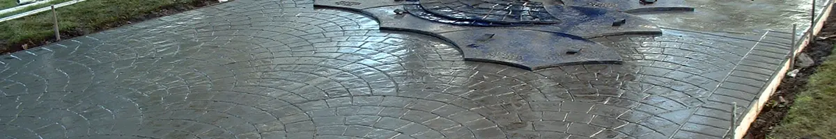 Pattern Imprinted Concrete installation